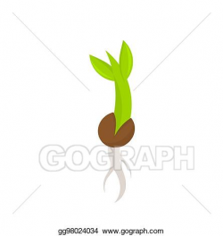 EPS Illustration - Plant seedling germination. Vector ...
