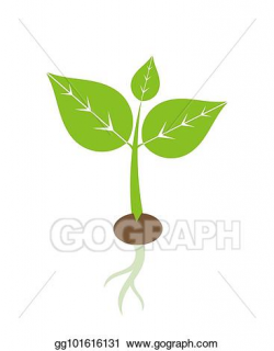 Vector Stock - Spring plant seedling icon. Clipart ...