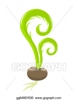 Vector Art - Spring seedling. EPS clipart gg64667630 - GoGraph