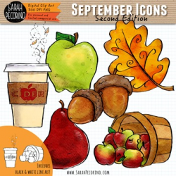 September Clip Art {Second Edition} | Clip Art for Teachers ...