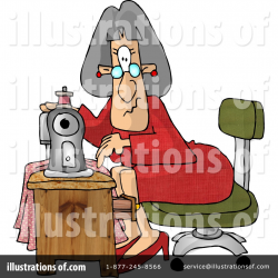 Sewing Clipart #6149 - Illustration by djart