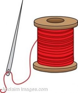 Sewing needle and thread clipart - Clip Art Library