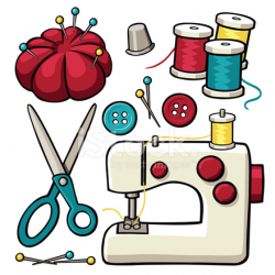 Sewing Items Stock Vector - FreeImages.com