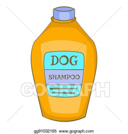 Clip Art - Dog shampoo icon, cartoon style. Stock ...