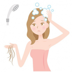 Hair Loss Woman Shampoo premium clipart - ClipartLogo.com