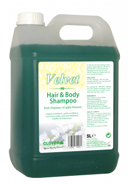 Clover Velvet Hair and Body Shampoo 5ltr
