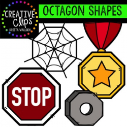 Octagon Shapes {Creative Clips Digital Clipart}