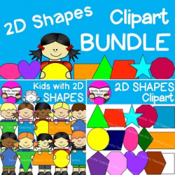 2D Shapes Clip Art Bundle