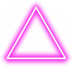 neon triangle pink shapes - Sticker by miriam