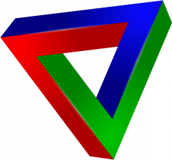 Clipart - impossible triangle