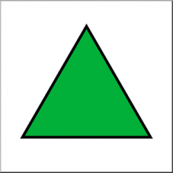 Clip Art: Shapes: Triangle: Equilateral Color Unlabeled I ...