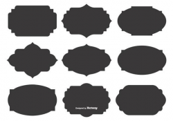Blank Vector Label Shapes | LABEL PRINT | Label shapes ...