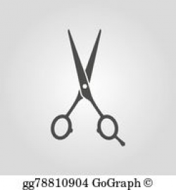 Hairdressing Scissors Clip Art - Royalty Free - GoGraph