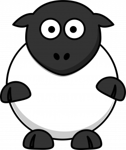 Clipart - Silly Sheep