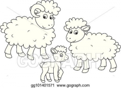 Vector Stock - Sheep, lamb and ram. Stock Clip Art ...