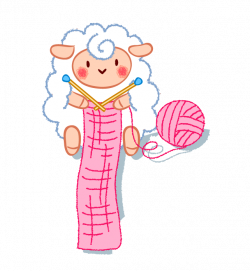 Sheep Textile Scarf Clip art - Knitting little sheep 642*696 ...