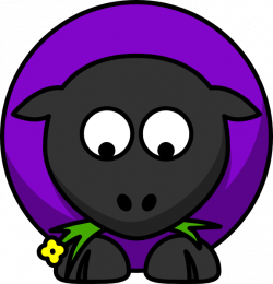 Purple Sheep Looking Up Clip Art at Clker.com - vector clip art ...