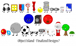 Object Island - Finalized Designs? by AwesomecatmanDA on DeviantArt