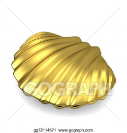Stock Illustration - Sea shell. Clipart Drawing gg72114571 ...