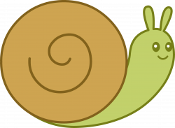Cartoon green Snail Shell free image