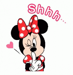 Minnie Mouse Shhh GIF - MinnieMouse Shhh BeQuiet - Discover & Share GIFs