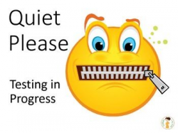Testing Quiet Sign | School | School signs, Classroom ...
