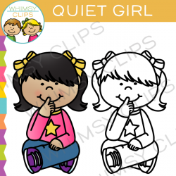 Shhh clip art , Images & Illustrations | Whimsy Clips ®