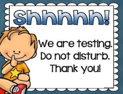 Testing Sign Poster Do Not Disturb FREEBIE | Other Teaching ...