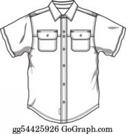 Button Down Shirt Clip Art - Royalty Free - GoGraph