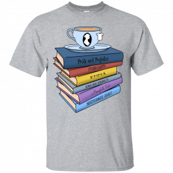 Tea and Books Perfect Cotton T-Shirt – Jane Austen Tees