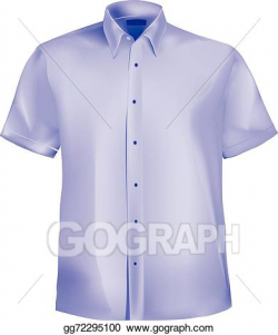 Vector Stock - Formal shirt with button down collar. Stock ...