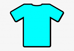 Neon Clipart T Shirt - Cartoon Blue T Shirt - Free ...