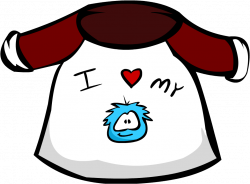 Image - Old I Love My Puffle T-Shirt.png | Club Penguin Wiki ...