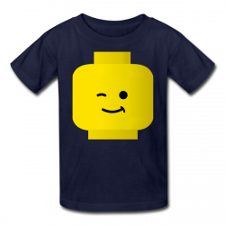 PINUPS TRIBUTE SHOP | Winking Lego Boys T-Shirt - Kids T-Shirt