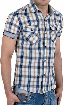 half fit check shirt png - Free PNG Images | TOPpng
