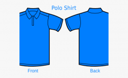 Polo Shirt Clipart Light Blue - Polo Shirt Png Back And ...