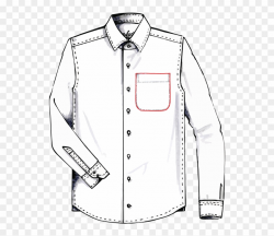 Breast Pocket To Finish - Long-sleeved T-shirt Clipart ...