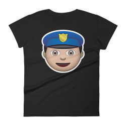 Women's Emoji T-Shirt - Police Officer – Just Emoji
