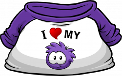 I Heart My Purple Puffle T-Shirt | Club Penguin Wiki | FANDOM ...