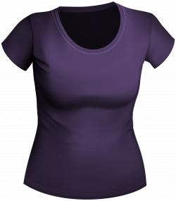 Female Purple Shirt PNG Clipart - Best WEB Clipart