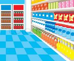 Supermarket stock vector colour jpg - ClipartPost