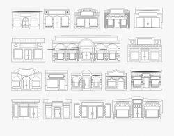 Window Clipart Black And White - Shop Windows And Doors ...
