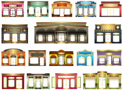 Clipart - Store Fronts