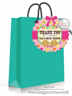 Sweet Shop Candy Birthday Favor Tag [DI-298FT] : Harrison Greetings ...