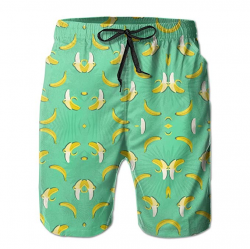 Amazon.com: Mortimer Clipart Banana Pattern Men's Summer ...