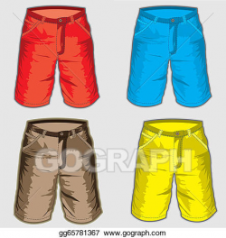 Vector Stock - Short pant - bermuda shorts. Stock Clip Art ...
