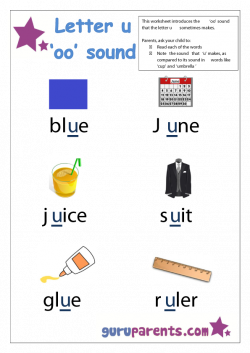 Collection of Kindergarten long u worksheets | Download them and try ...