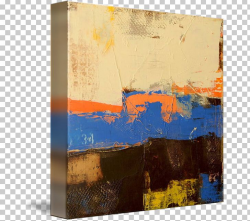 Acrylic Paint Painting Gallery Wrap Modern Art Canvas PNG ...