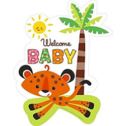 Welcome baby tiger cutout nursery or shower clip art - WikiClipArt