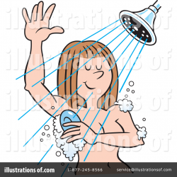 Shower Clipart #1419255 - Illustration by Johnny Sajem